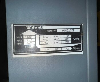 Jungheinrich Schubmaststapler ETV 320 SP GNE 115-1070 DZ