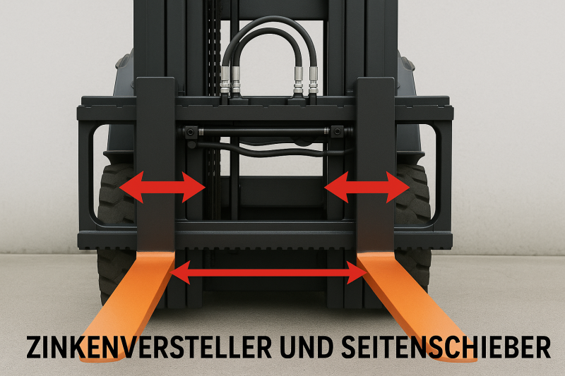 Ja - Seitenschieber und Zinkenversteller